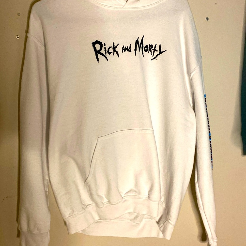 White Rick And Morty hoodie